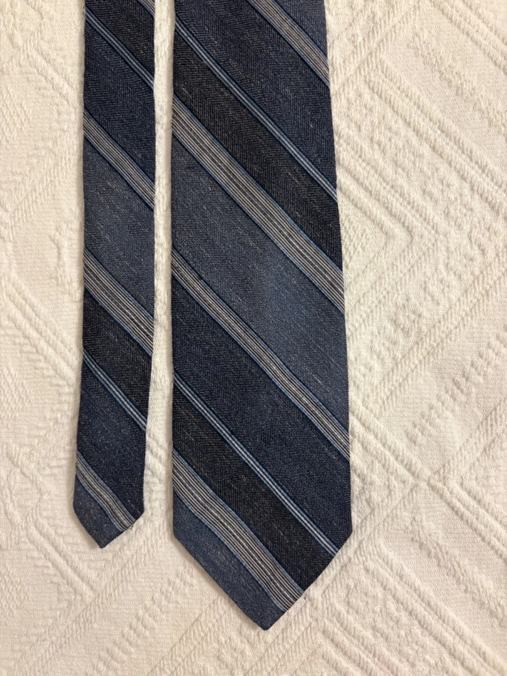 Vintage Marquis by Brittania Striped Tie Shillito's Department Store 70s 80s